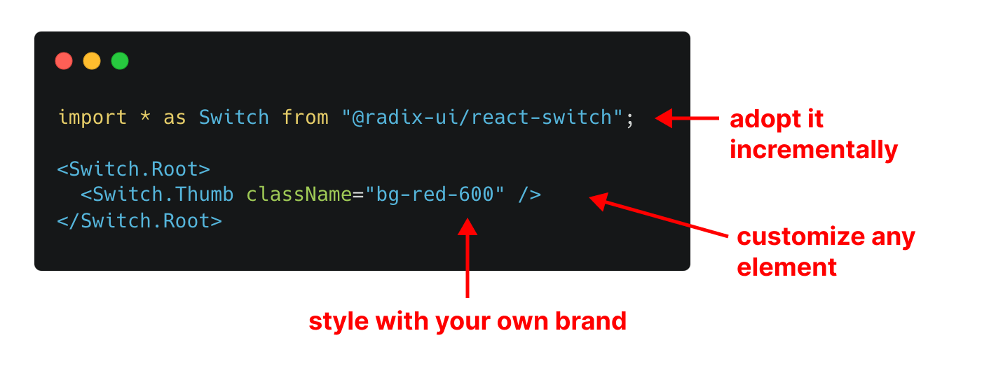 Benefits of headless components