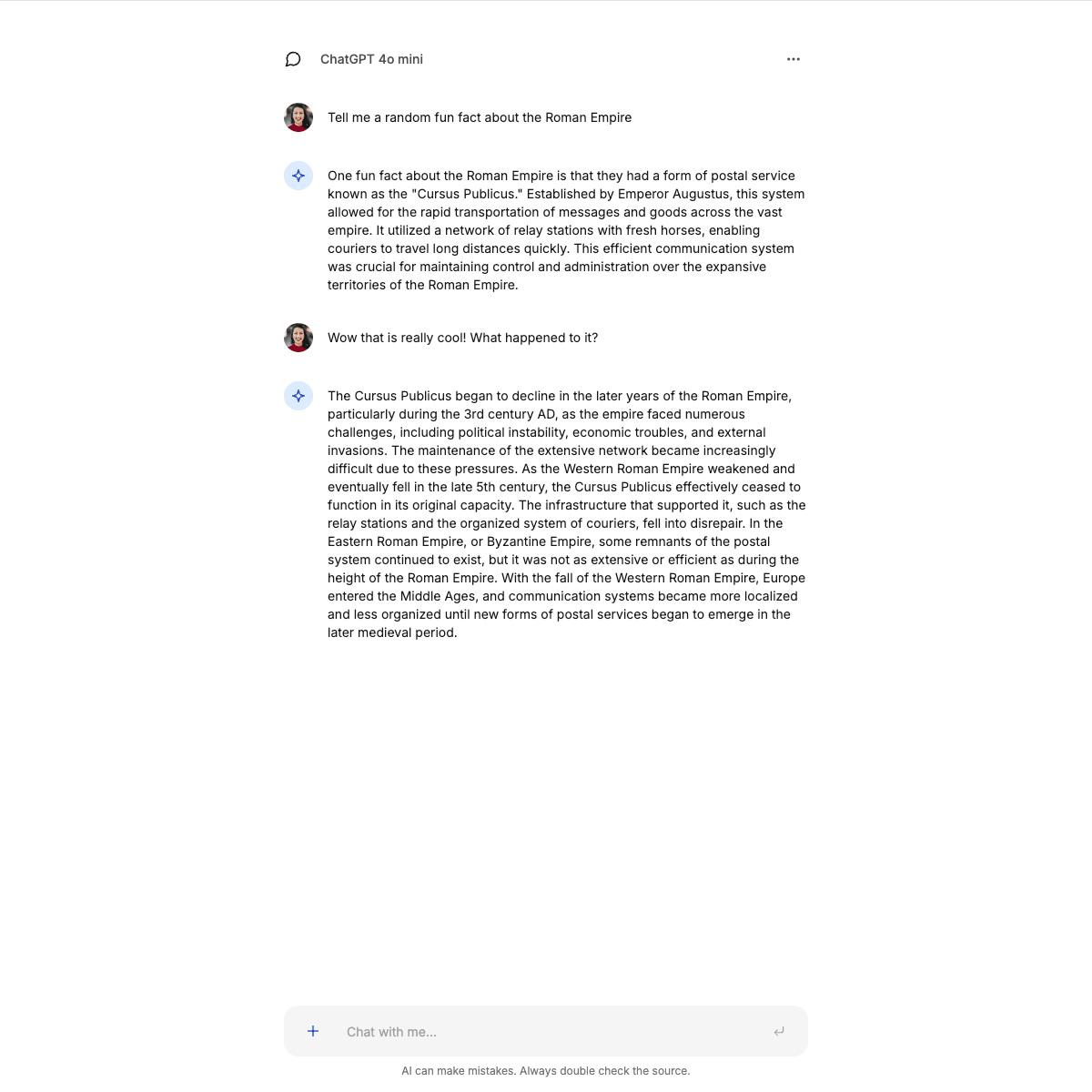 AI Chatbot β Next.js / Tailwind template by Subframe