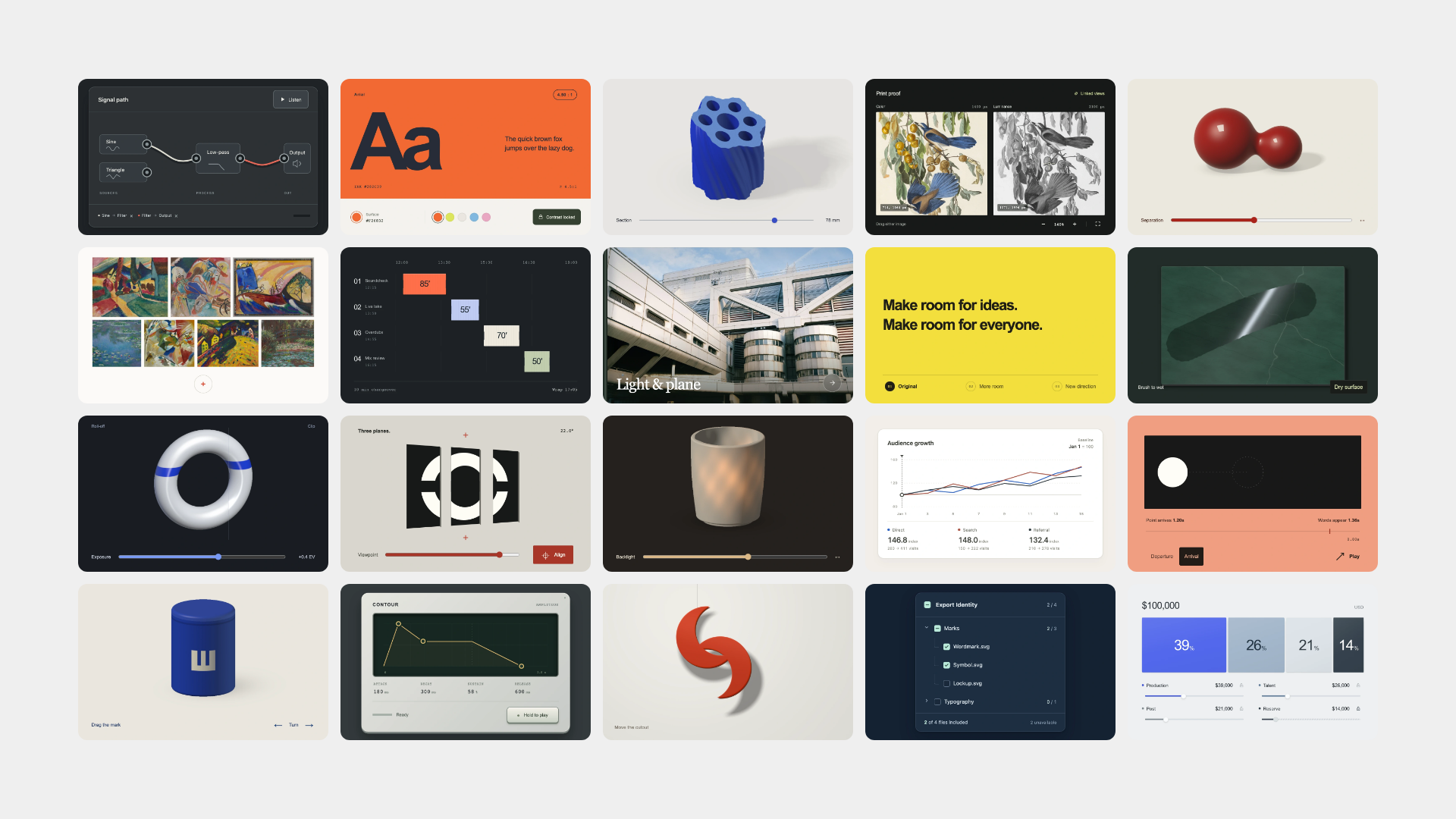 New examples in the motion library