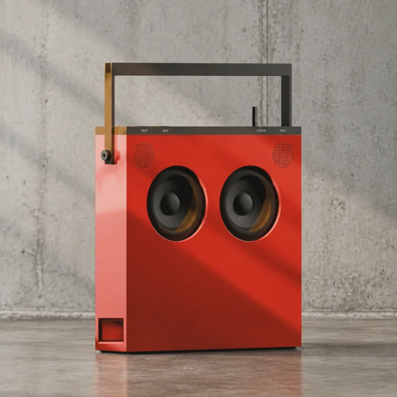 Teenage Engineering OB-4 Magic Radio in red